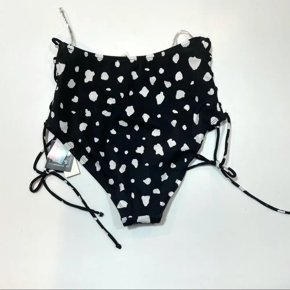 Sundazed COW Spot Stella High Waist Swim Bottom